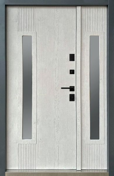 Magda doors 800.1/159 тип 4.0.1+терморозрив сірий MDS1065/крафт білий (1200) ED177 фото