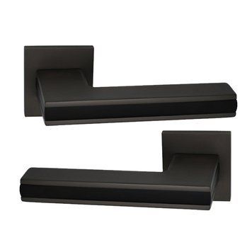 Ручка на розеті Genrich R77.220 MBP/GR чорний матовий/графіт 1222 фото