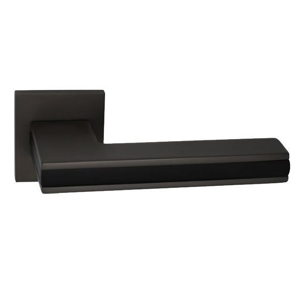 Ручка на розеті Genrich R77.220 MBP/GR чорний матовий/графіт 1222 фото